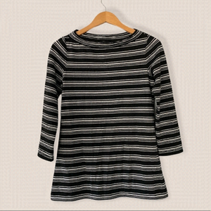 MAX Studio Striped 3/4 Sleeve Top